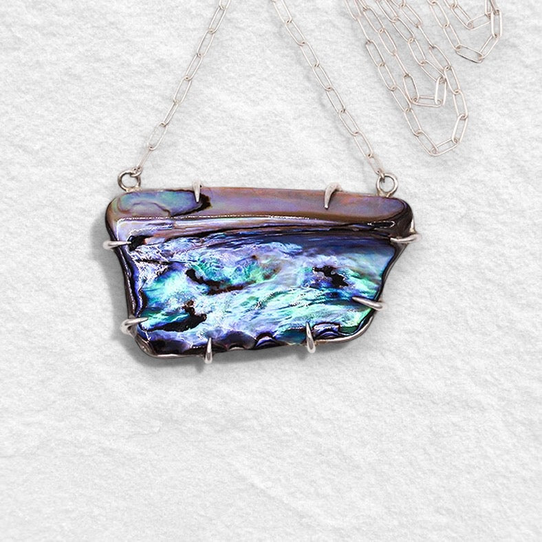 SLAB NECKPIECE: Paua Shell