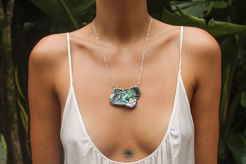 SLAB NECKPIECE: Paua Shell