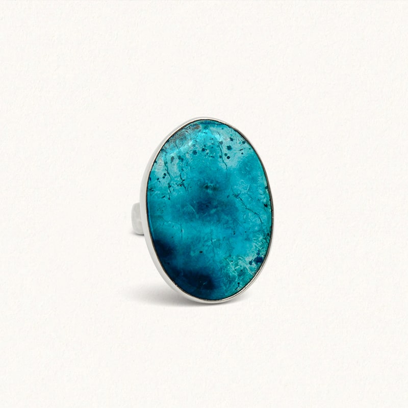 ALCHEMY RING: Shattuckite Azurite