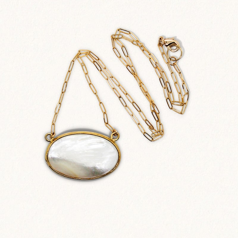 ALCHEMY NECKPIECE: Mother of Pearl