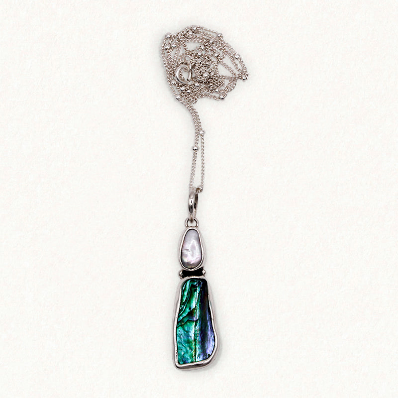 YEMAYA NECKPIECE: Pearl & Paua Shell