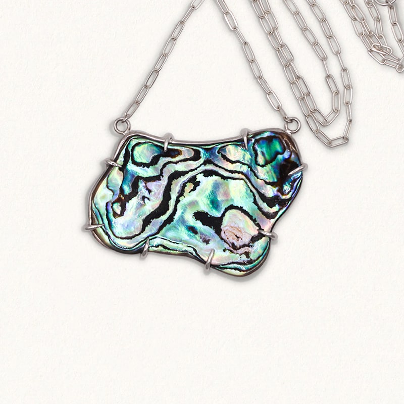 SLAB NECKPIECE: Paua Shell