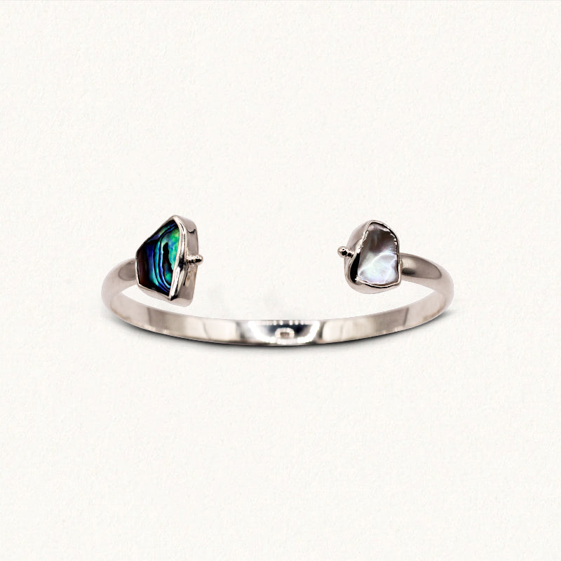 YEMAYA CUFF: Pearl & Paua Shell