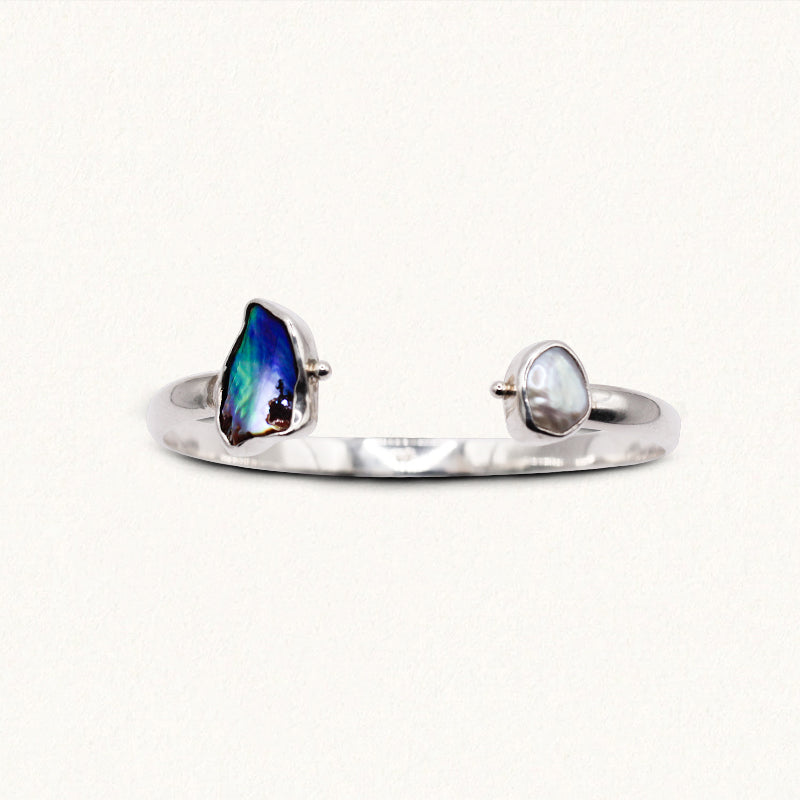 YEMAYA CUFF: Pearl & Paua Shell