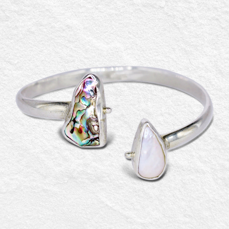 YEMAYA CUFF: Pearl & Paua Shell