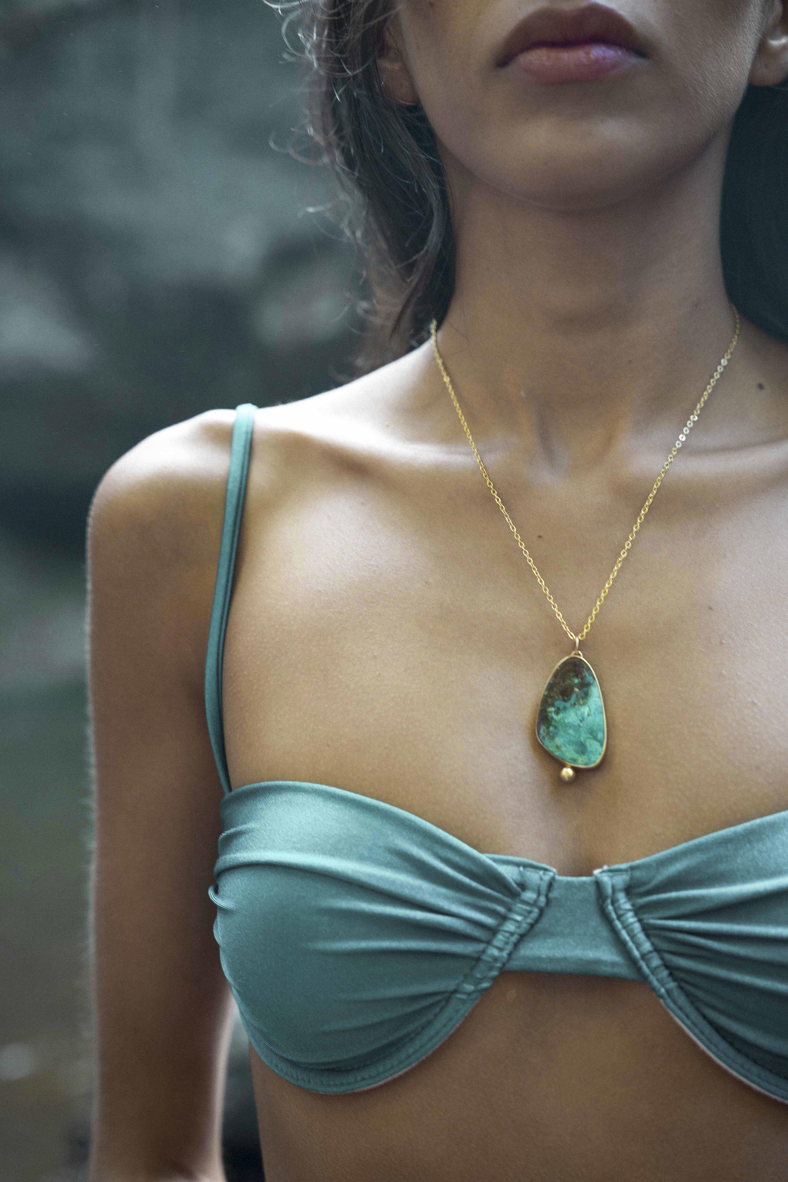 OCEAN NECKPIECE: Australian Chrysocolla