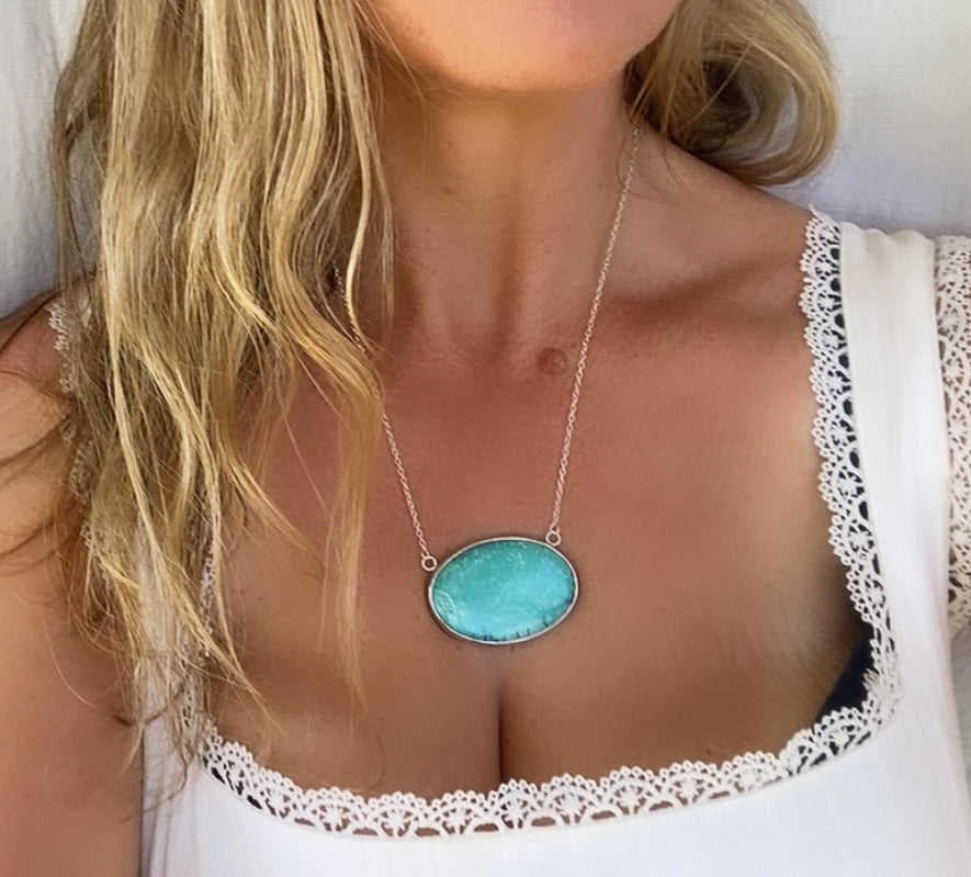 ALCHEMY NECKPIECE: Tibetan Turquoise