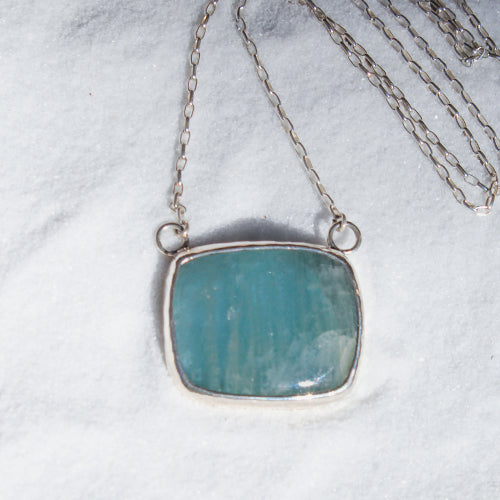 ALCHEMY NECKPIECE: Aquamarine