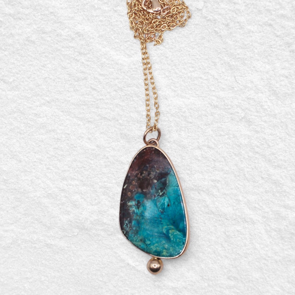 OCEAN NECKPIECE: Australian Chrysocolla