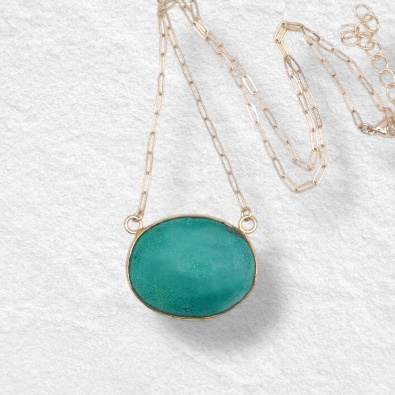 ALCHEMY NECKPIECE: Tibetan Turquoise