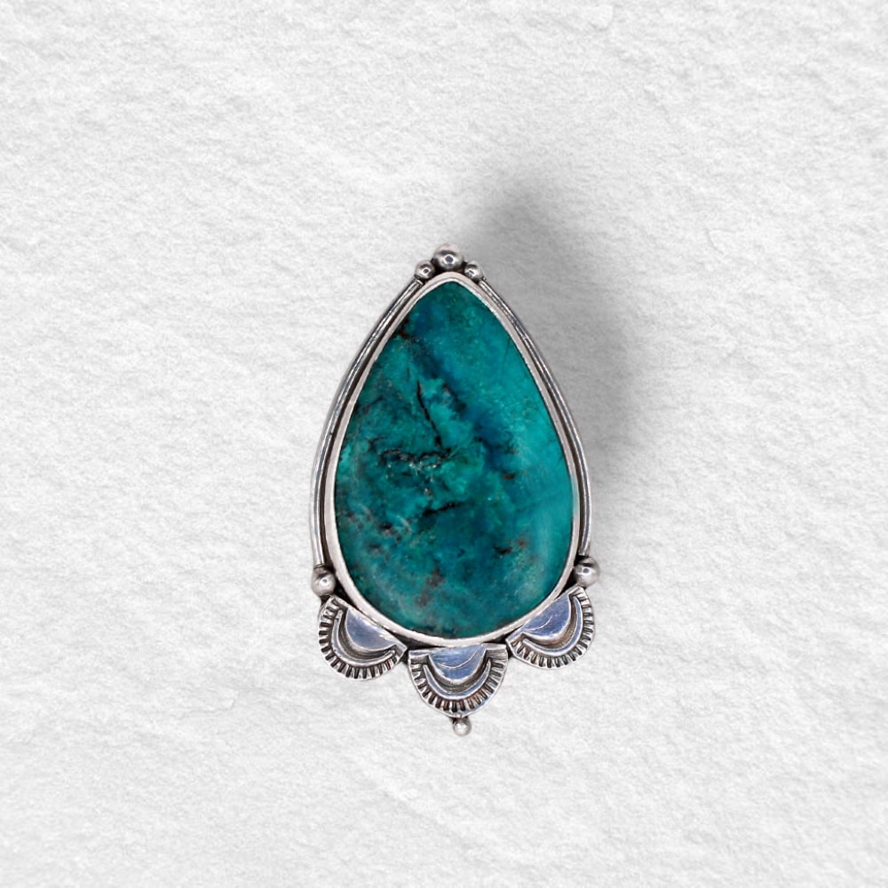 MERMAID JEWEL RING: Australian Chrysocolla