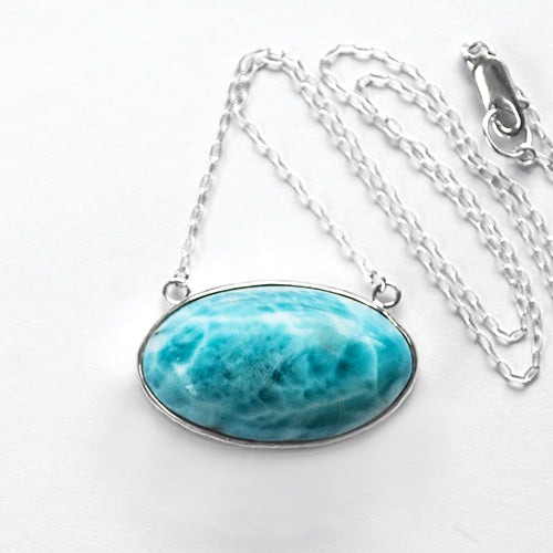 ALCHEMY NECKLACE: Larimar