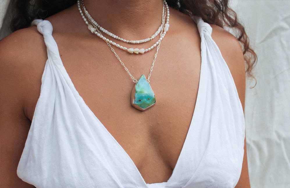 ALCHEMY NECKPIECE: Andean Opal