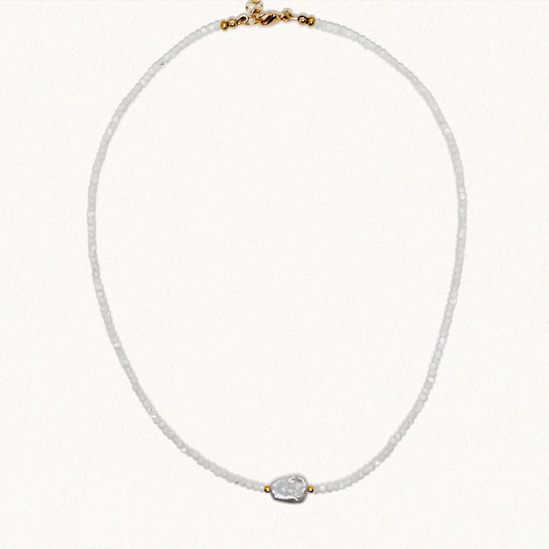 RAYA NECKLACE: Mother of Pearl & Pearl - GOLD
