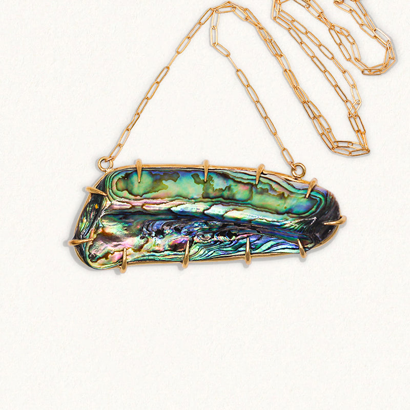 SLAB NECKPIECE: Paua Shell