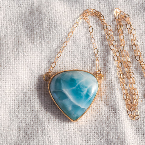 ALCHEMY NECKLACE: Larimar