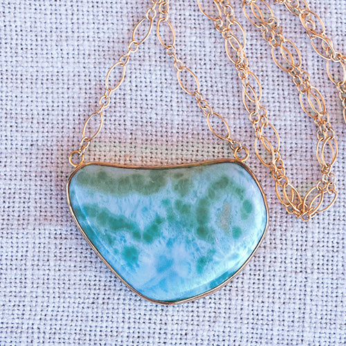 ALCHEMY NECKLACE: Larimar