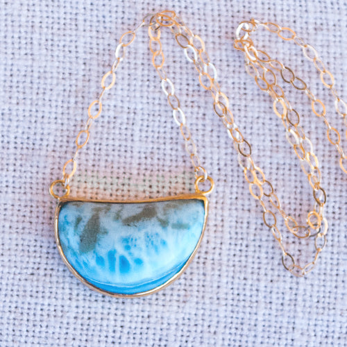 ALCHEMY NECKLACE: Larimar