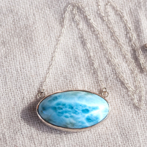 ALCHEMY NECKLACE: Larimar