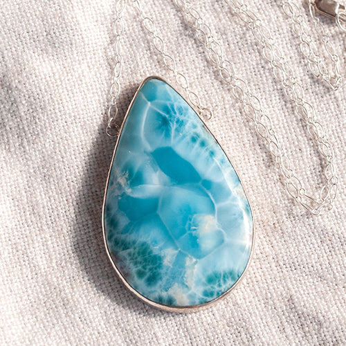 ALCHEMY NECKLACE: Larimar