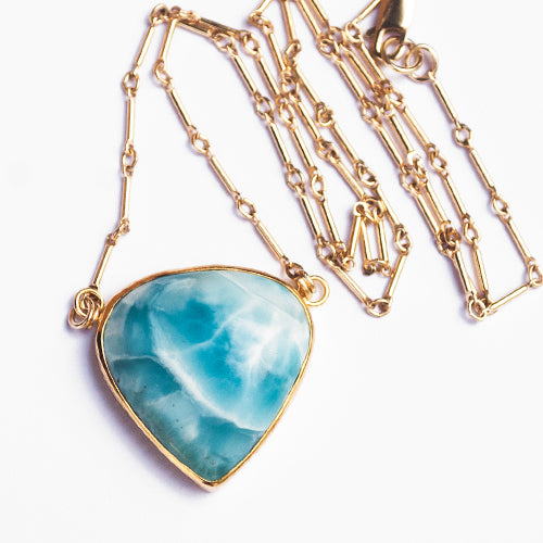 ALCHEMY NECKLACE: Larimar